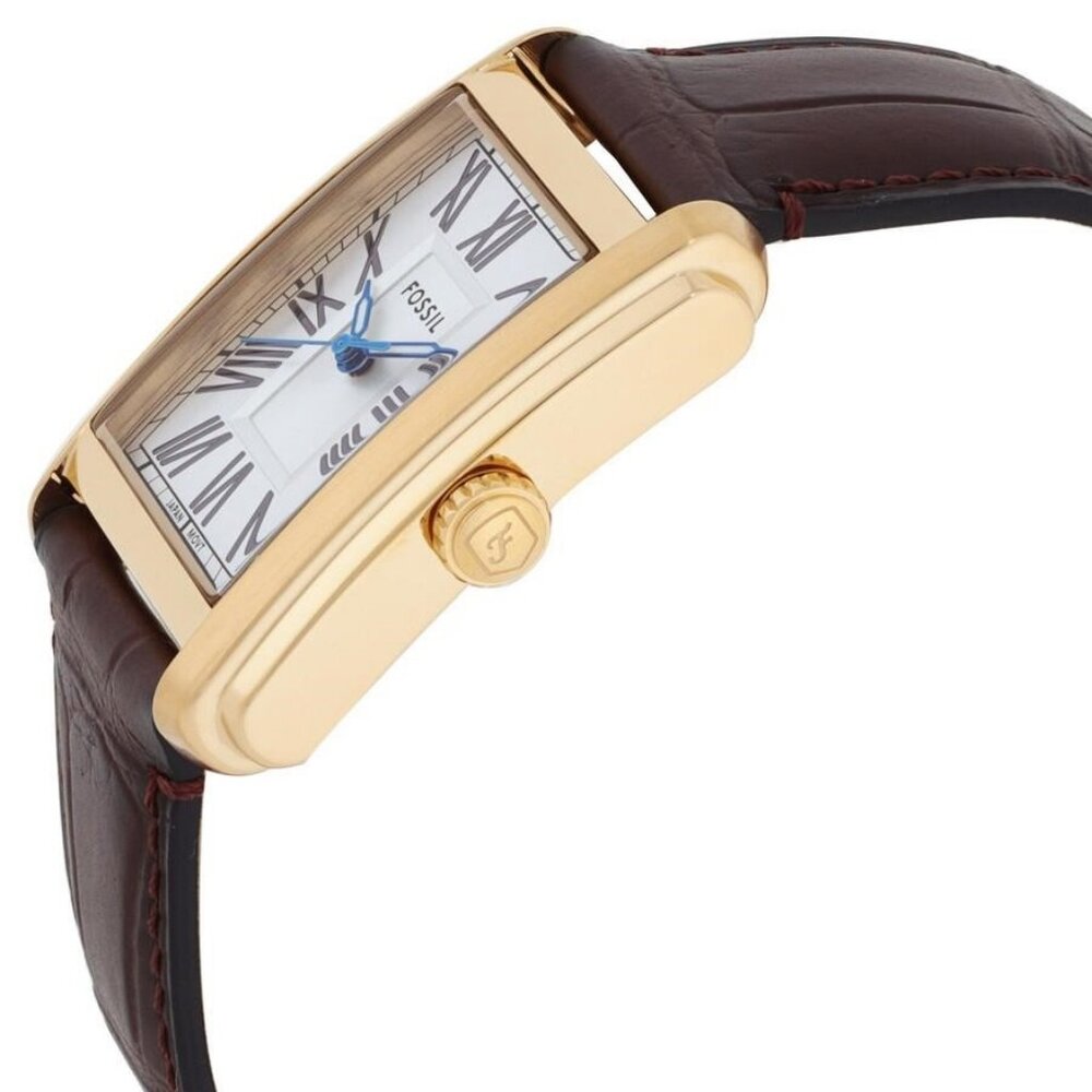 NWT Authentic Fossil Carraway Quartz Silver Dial … - image 2